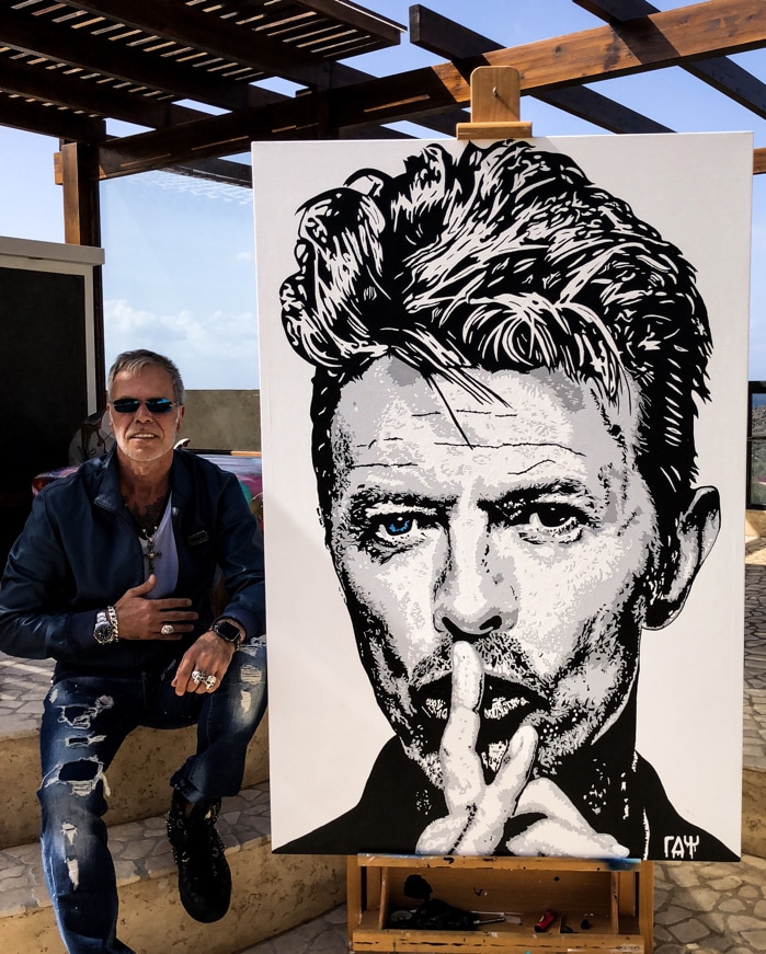 David Bowie Acryl painting