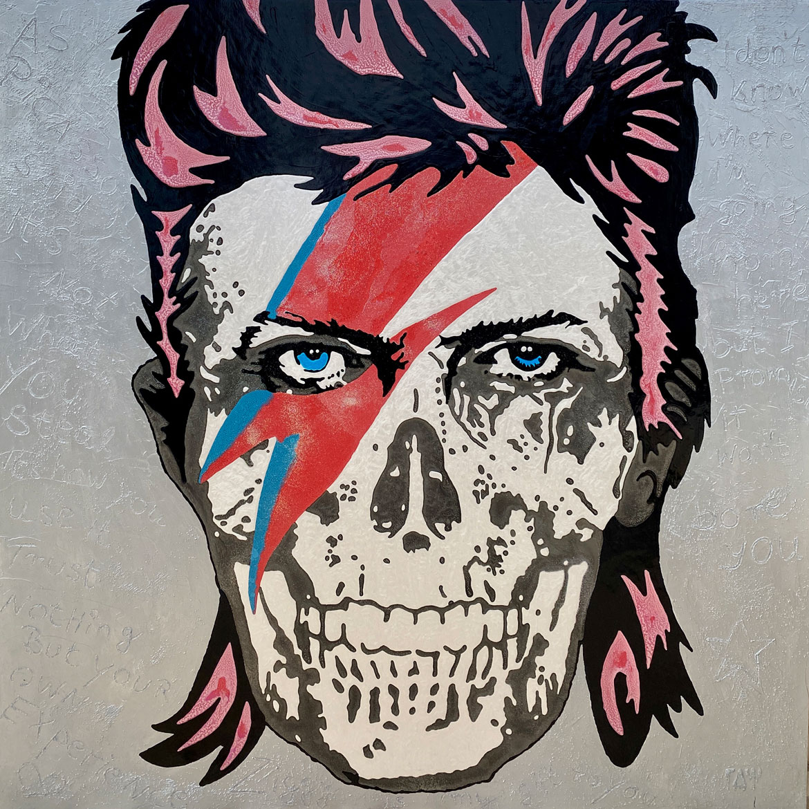 DAVID BOWIE SKULL STURAYART