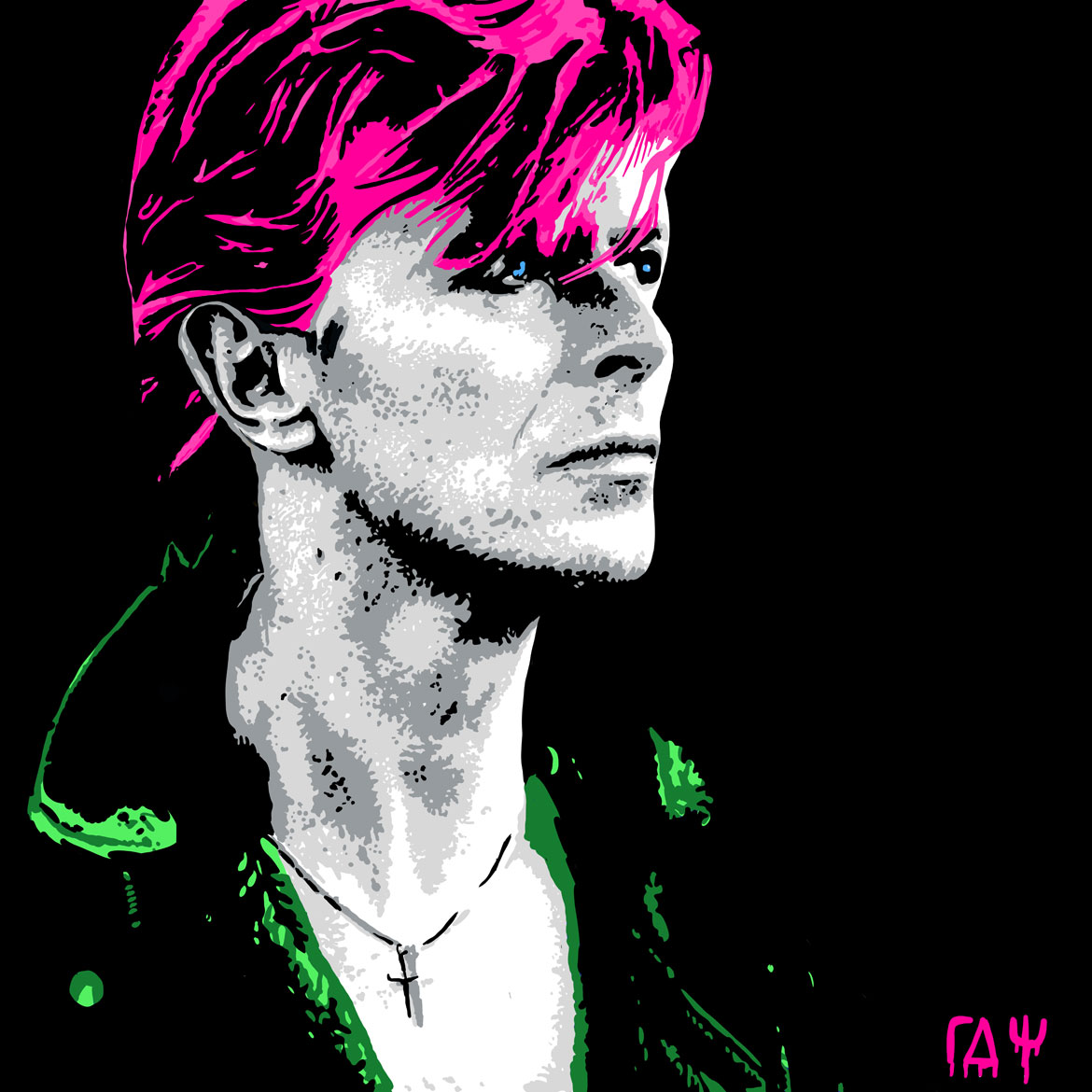 DAVID BOWIE ON PINK